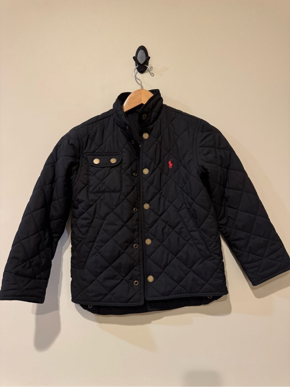 Ralph Lauren Boy's Quilted Navy Jacket Size 8
